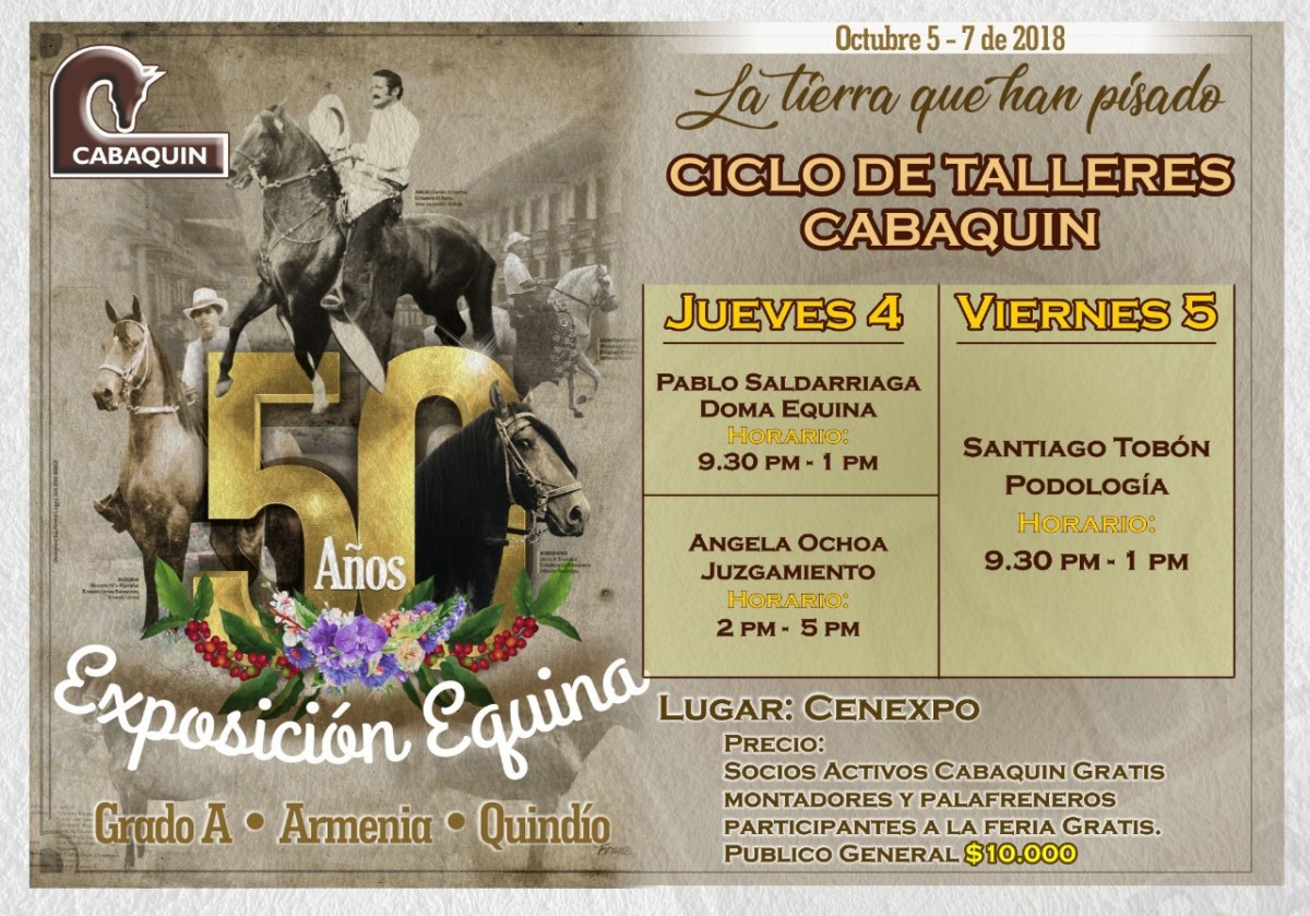 RESULTADOS 50 A&ntilde;os Exposici&oacute;n Equina Grado A Armenia 2018 - TROCHA COLOMBIANA