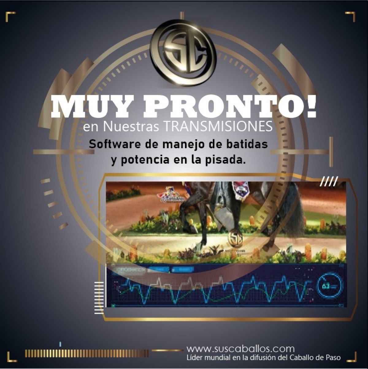 MUY PRONTO! En nuestras transmisiones Software de manejo de batidas y potencia en la pisada