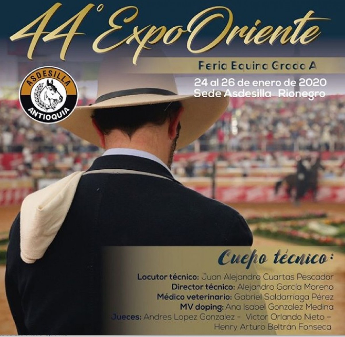  44 ExpoOriente - Feria Equina Grado "A" del 24 al 26 de enero Transmisi&oacute;n en vivo HOY por www.suscaballos.com