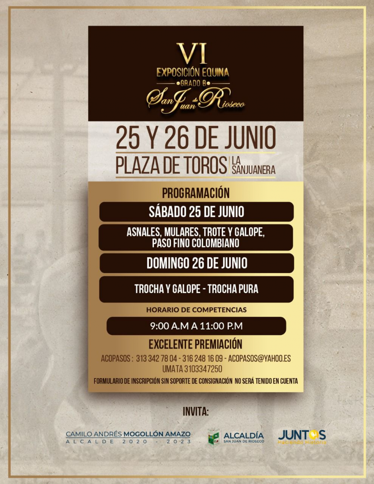 EXPOSICIÓN EQUINA GRADO B SAN JUAN DE RIOSECO