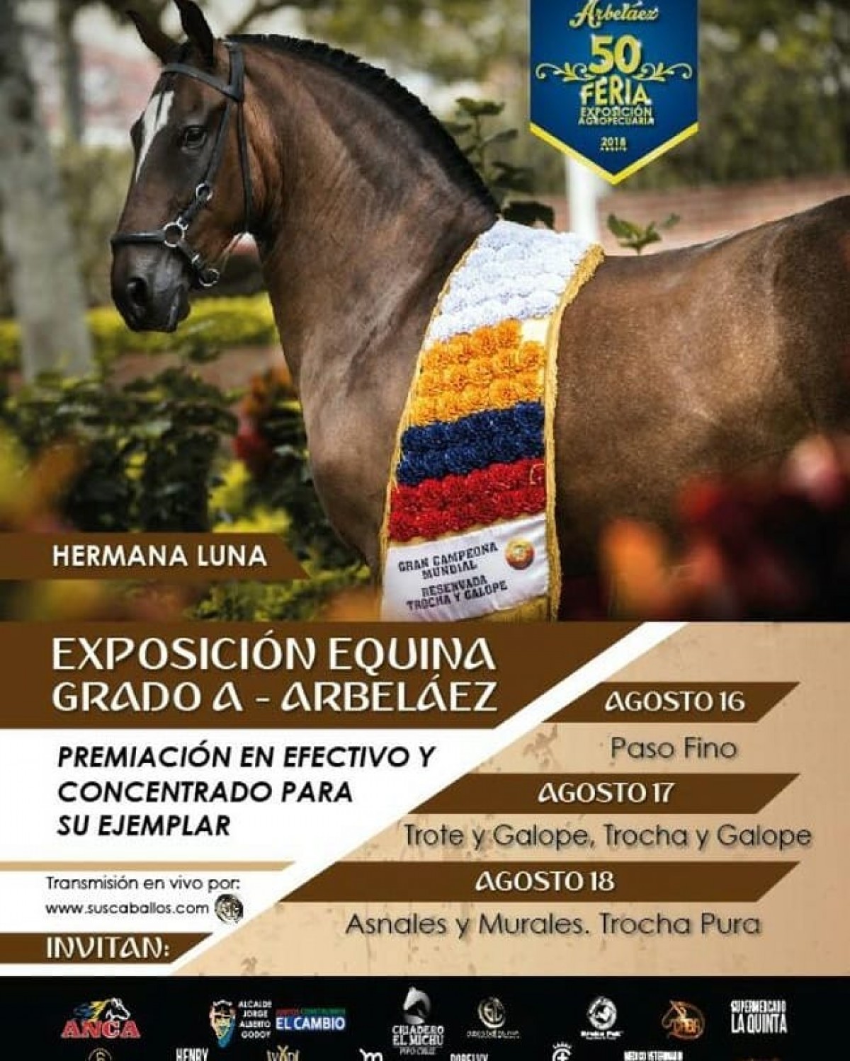 RESULTADOS Exposici&oacute;n Equina Grado A Arbel&aacute;ez 2018 - TROCHA Y GALOPE