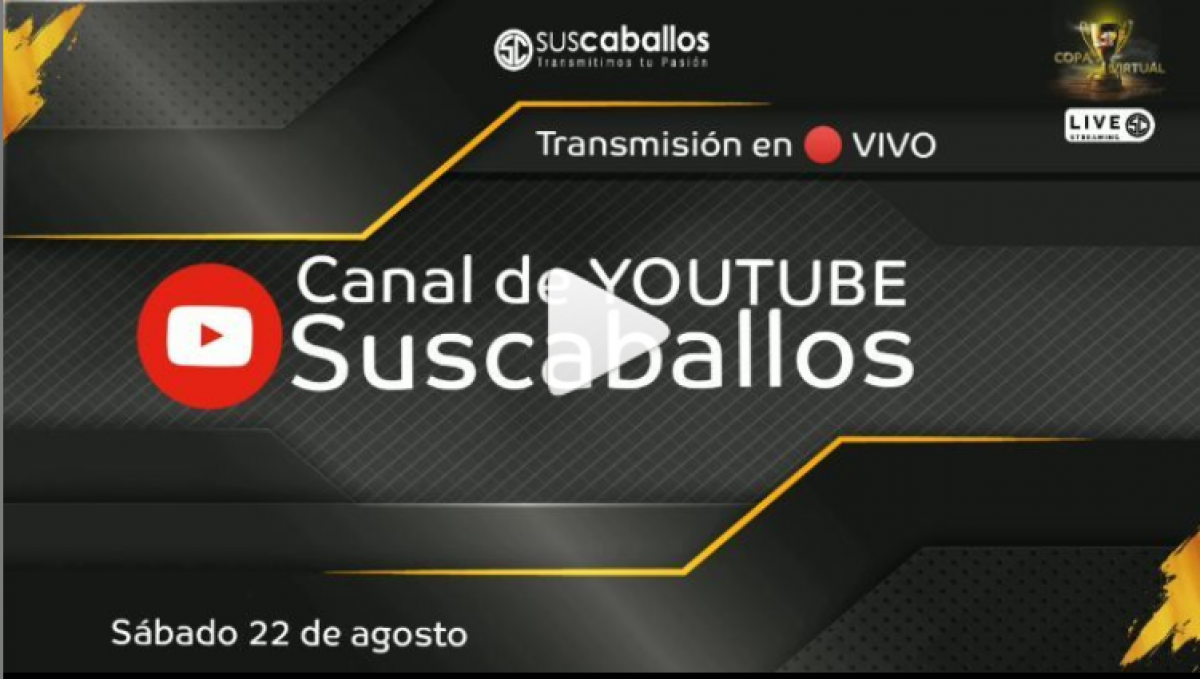 Transmisi&oacute;n COPA MUNDIAL BR&Iacute;O este 22 de agosto - Canal de Youtube de Suscaballoss
