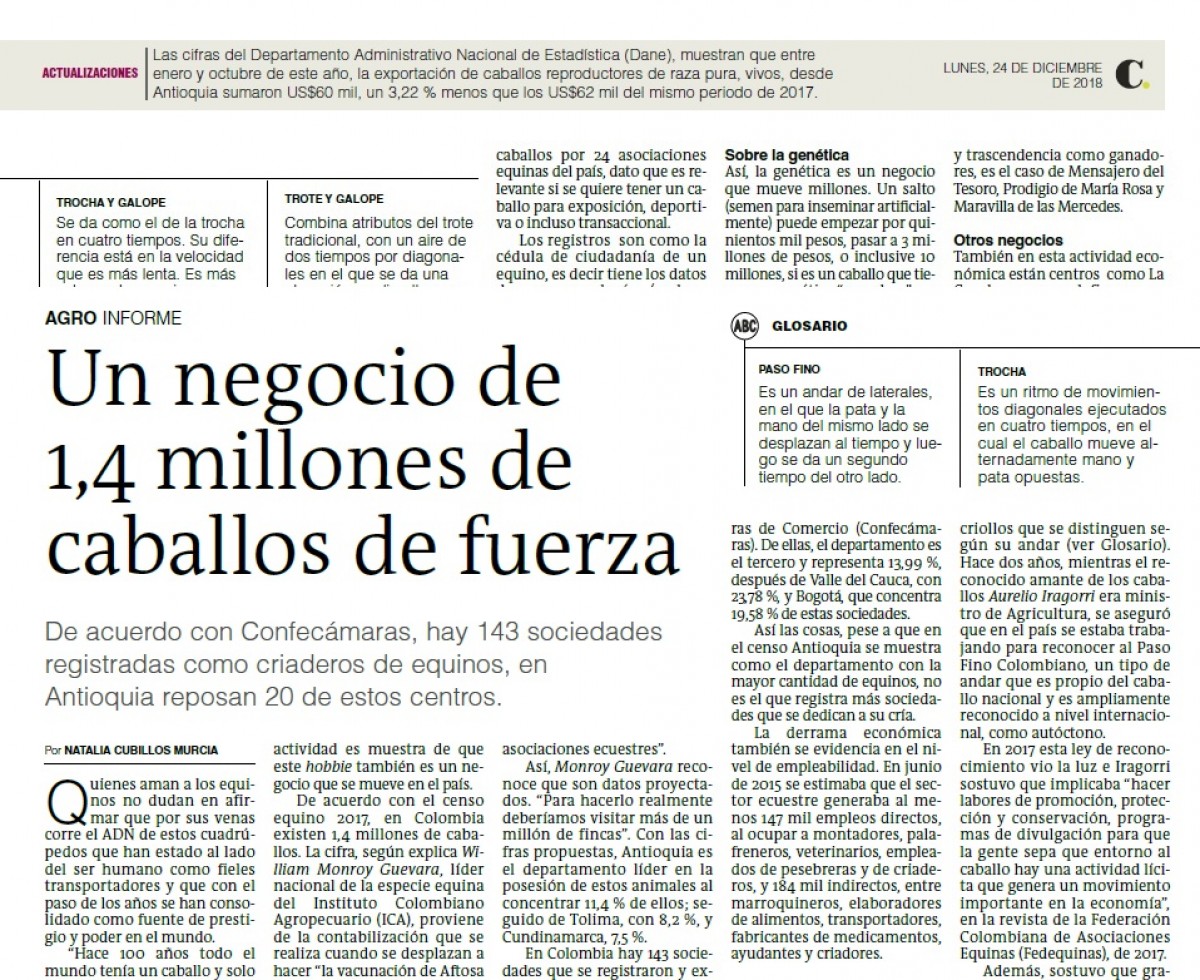Un Negocio de 1,4 Millones de Caballos de Fuerza