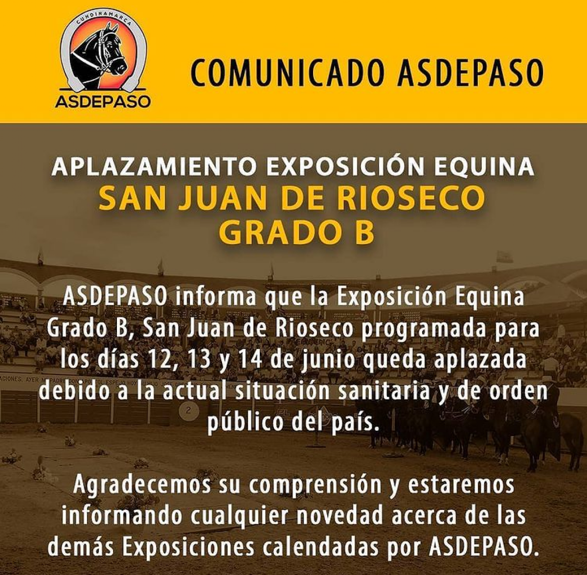 COMUNICADO ASDEPASO
