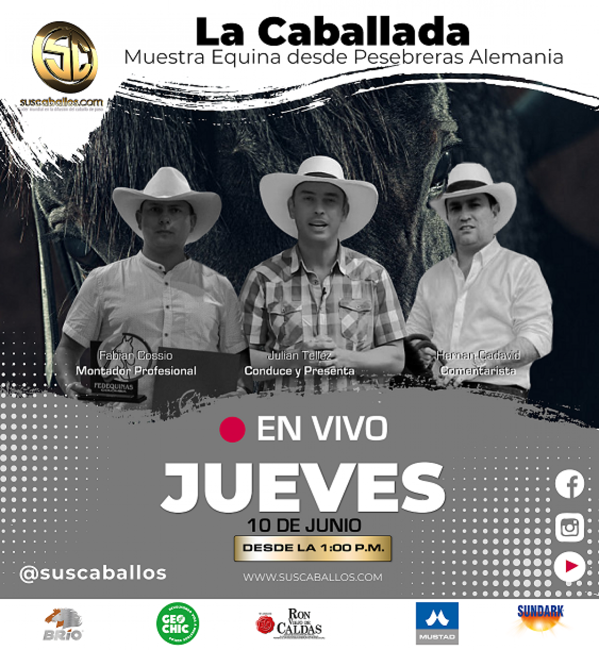  La Caballada: Muestra Virtual Equina  Desde Pesebreras Alemania junto a Fabian Cossio