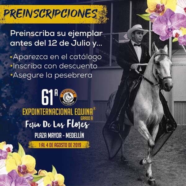 https://www.suscaballos.com/Pre inscribe tu ejemplar y aprovecha los beneficios, Feria De Flores 2019