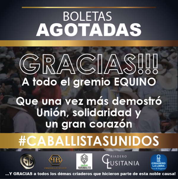 https://www.suscaballos.com/Boletas AGOTADAS - GRACIAS!!! A todo el gremio EQUINO