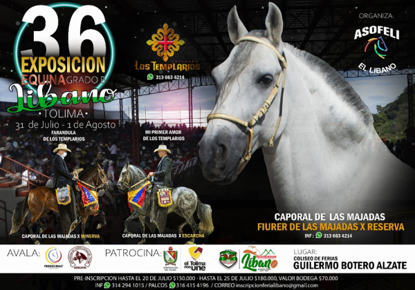 https://www.suscaballos.com/36 Exposición Equina grado B - Líbano Tolima del 31 se julio al 1 de agosto