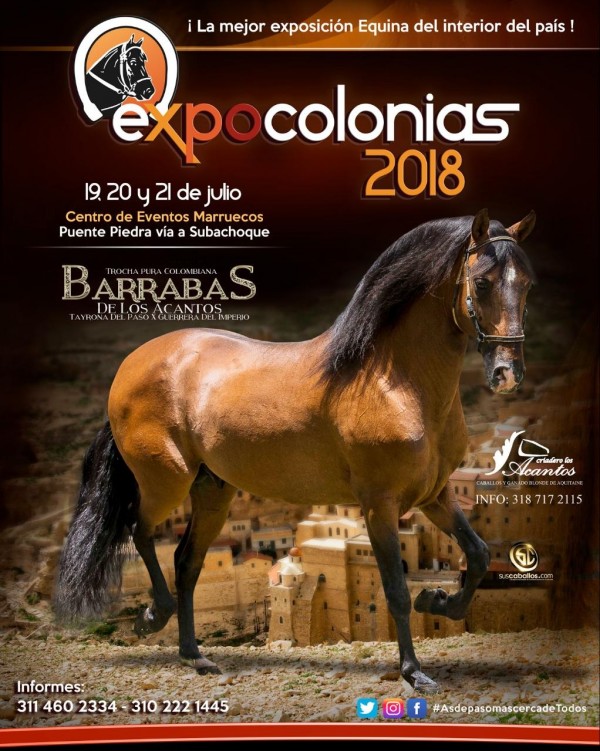 https://www.suscaballos.com/VÍDEO:EXPOCOLONIAS Grado A, del 19 al 21 de Julio