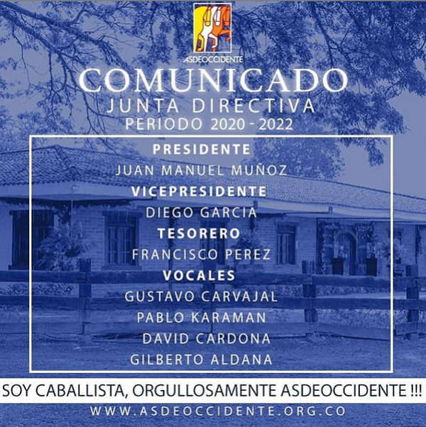 https://www.suscaballos.com/Comunicado: Junta Directiva Período 2020-2022 
