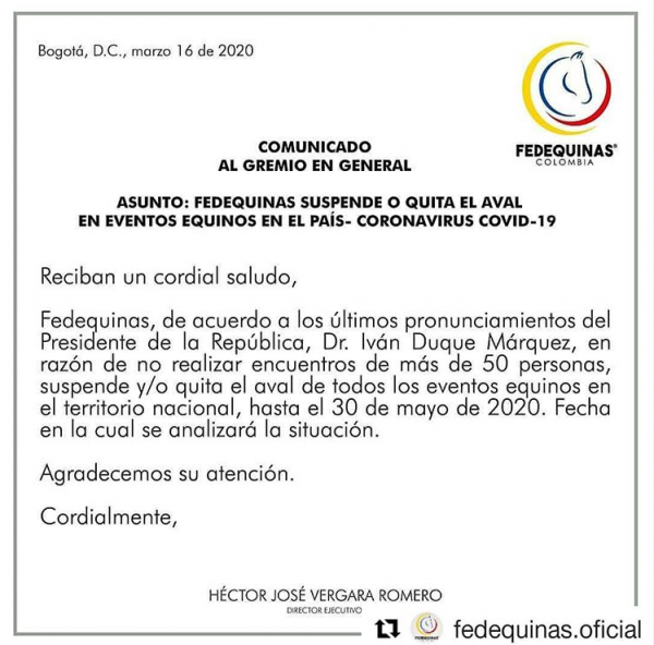 https://www.suscaballos.com/Comunicado de la Federación al gremio en general 
