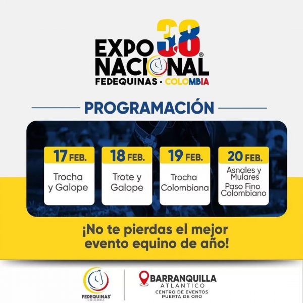 https://www.suscaballos.com/Programacion Expo38 Nacional Equina