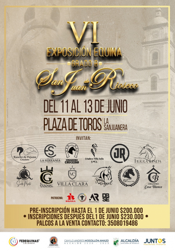 https://www.suscaballos.com/VI Exposición Equina Grado B San Juan de Rioseco - Transmisión en vivo por www.suscaballos.com