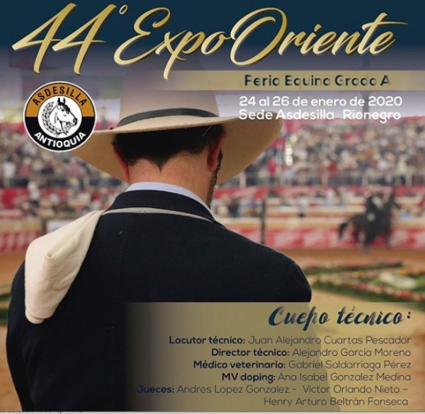 https://www.suscaballos.com/ 44 ExpoOriente - Feria Equina Grado "A" del 24 al 26 de enero Transmisión en vivo HOY por www.suscaballos.com