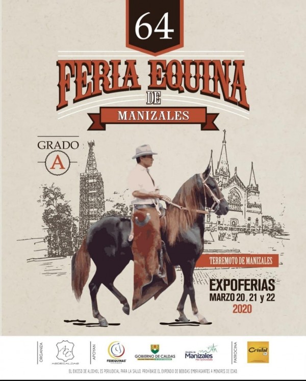 https://www.suscaballos.com/No te Pierdas La 64 Exposici&oacute;n Equina Grado A Manizales, Marzo 20 al 22