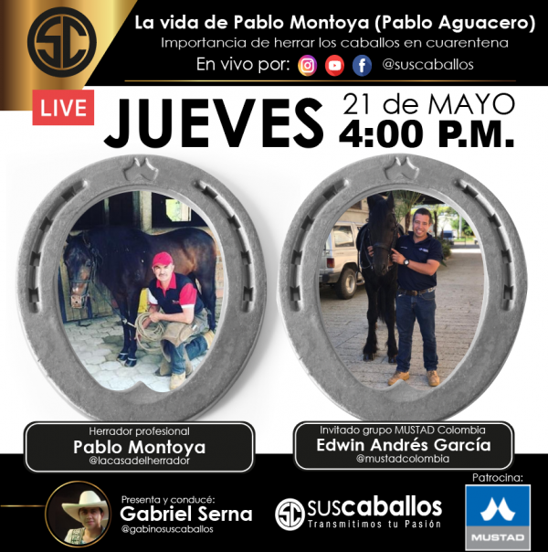 https://www.suscaballos.com/La vida de Pablo Montoya (Pablo Aguacero) y la importancia de herrar los caballos en cuarentena