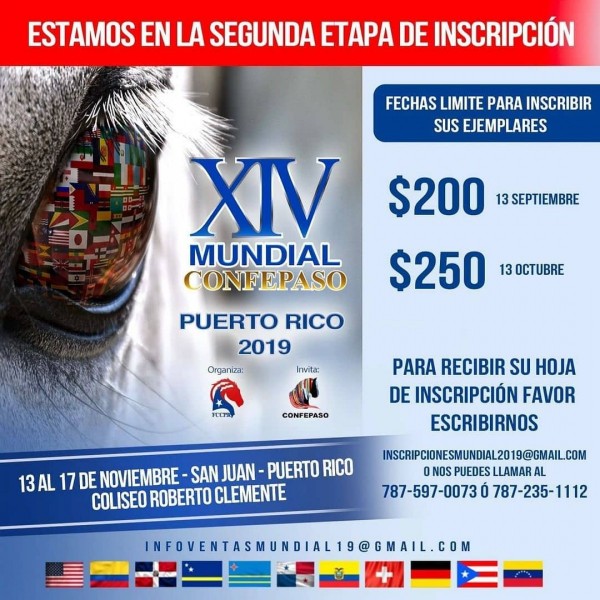 https://www.suscaballos.com/Comenzó La Segunda Etapa de Inscripciones XIV Mundial Confepaso