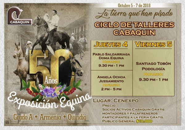 https://www.suscaballos.com/Ciclo de Talleres Cabaquin 4 y 5 De Octubre