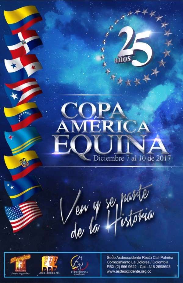 https://www.suscaballos.com/RESULTADOS 25a Copa América Equina 2017 - TROCHA Y GALOPE