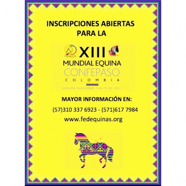 https://www.suscaballos.com/Ya Están Las Inscripciones Abiertas Para La XIII Mundial De Caballos De Paso!!