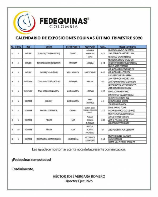 https://www.suscaballos.com/Comunicado de la Federación al Gremio en general 