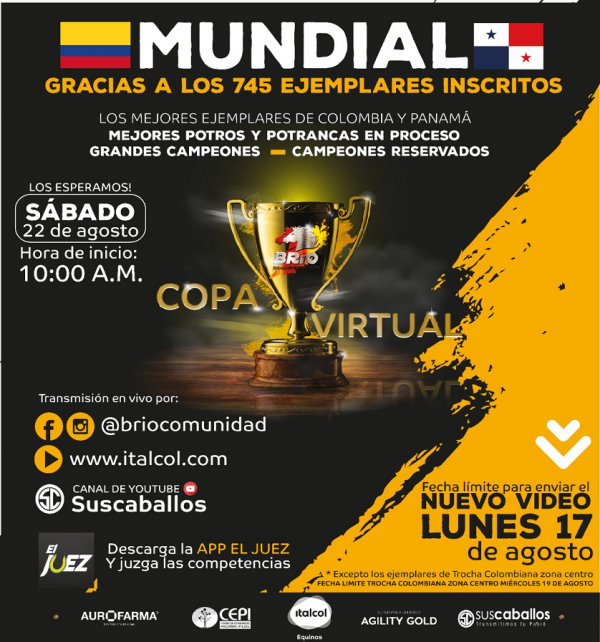 https://www.suscaballos.com/Los mejores ejemplares de Colombia y Panam&aacute; estar&aacute;n en la COPA MUNDIAL BR&Iacute;O