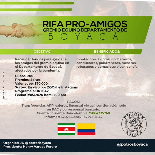 https://www.suscaballos.com/Más Presidentes siguen replicando nuestro modelo, Rifa Potros Boyacá