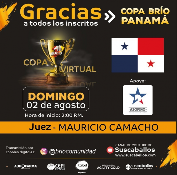 https://www.suscaballos.com/Transmisión COPA BRÍO PANAMÁ domingo 2 de agosto