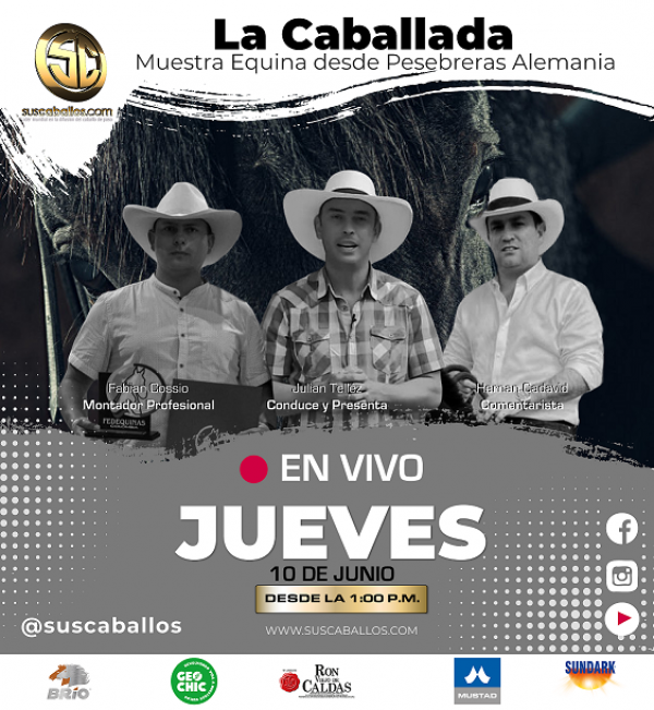 https://www.suscaballos.com/ La Caballada: Muestra Virtual Equina  Desde Pesebreras Alemania junto a Fabian Cossio