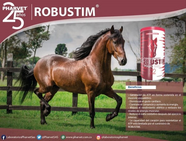 https://www.suscaballos.com/Beneficios del ROBUSTIM, Pharvet