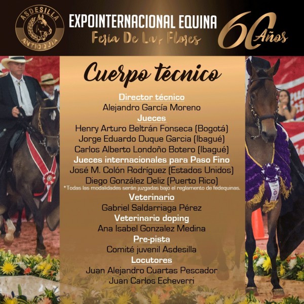 https://www.suscaballos.com/Cuerpo Técnico 60a Feria de Flores, Contará Con Jueces Internacionales
